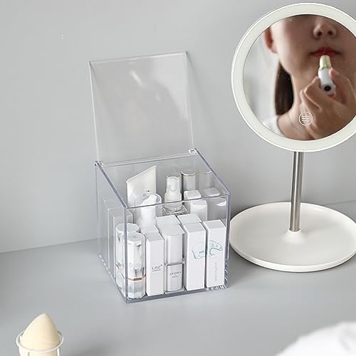 5 x 5 inch Clear Acrylic Coffee Pod Holder with Lid