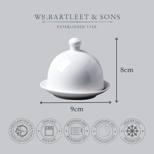 Wm Bartleet & Sons Traditional Porcelain Individual Butter Pat/Pinch