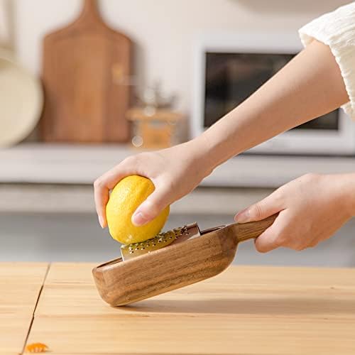 Wooden Cheese Grater with Handles - Kitchen Grater Wooden Shredder
