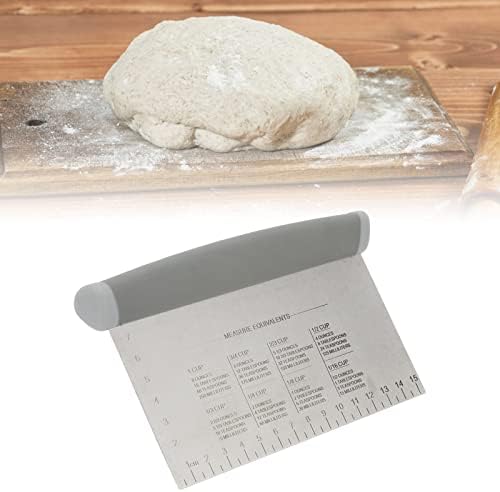Dough Pastry Scraper Chopper, Stainless Steel Pizza Dough Cutter Bench