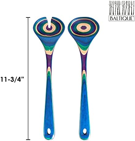 Totally Bamboo Baltique Mumbai Collection Wooden Salad Serving Utensil