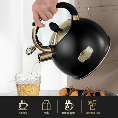 choxila 2.64 Quart Stainless Steel Whistling Tea Kettle