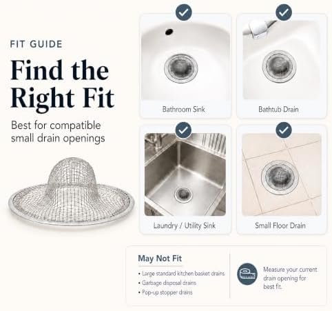 Kingrol 50-Pack 2-3/4-Inch Stainless Steel Sink Strainers