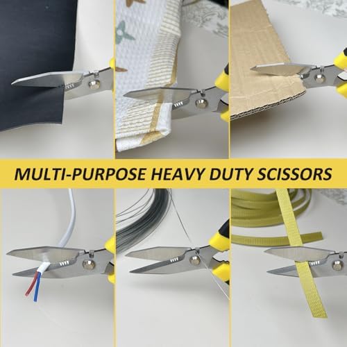 Heavy Duty Scissors, Sharp Scissors All Purpose Heavy Duty with