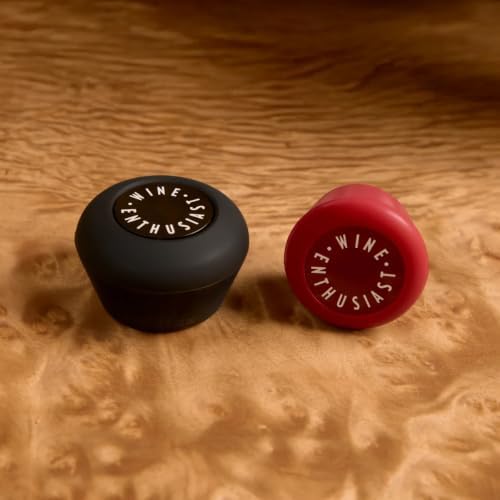Wine Enthusiast x Pulltex Wine & Champagne Stoppers Set of 2, 1 Wine +