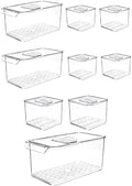SANNO Produce Saver Containers for Refrigerator Food Fruit Vegetables