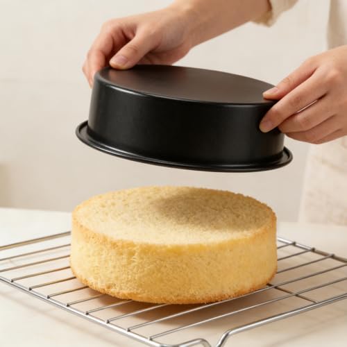 HOIGON 6 Inch Cake Pans Set of 4, Non-Stick Round Baking Tins with