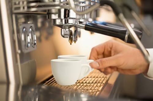 2.5 oz / 75 ml Pure White Ceramic Espresso Cups, Set of 2, Demitasse