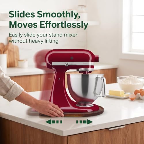 Mixer Slider Mat for KitchenAid 4.5-5 Qt Tilt-Head Stand Mixer, Acacia