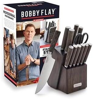GreenPan x Bobby Flay 13-Piece Stainless Steel Knife Block Set