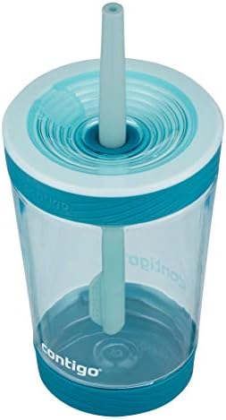 Contigo Kids Spill-Proof Tumbler with Straw, Honeydew, 14oz
