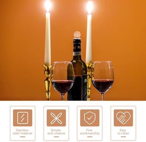 Stainless Steel Wine Bottle Stopper Set 4pcs with Sealed Vacuum Plug