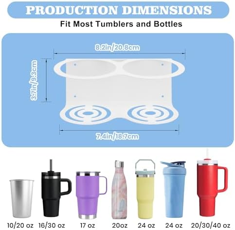 2 Pack Magnetic Stanley Cup Holder Water Bottle Organizer for Stanley