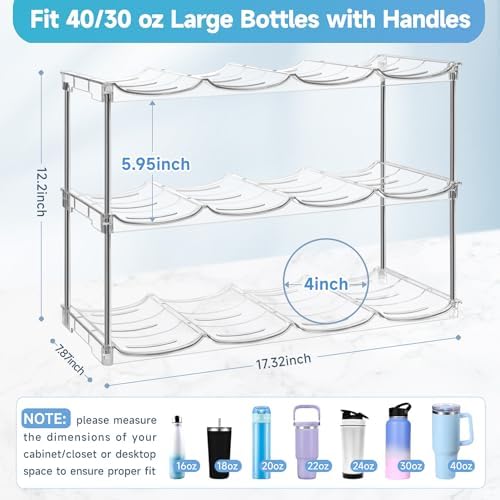 Larger Water Bottle Organizer for Stanley 40 oz Tumbler, Tumbler