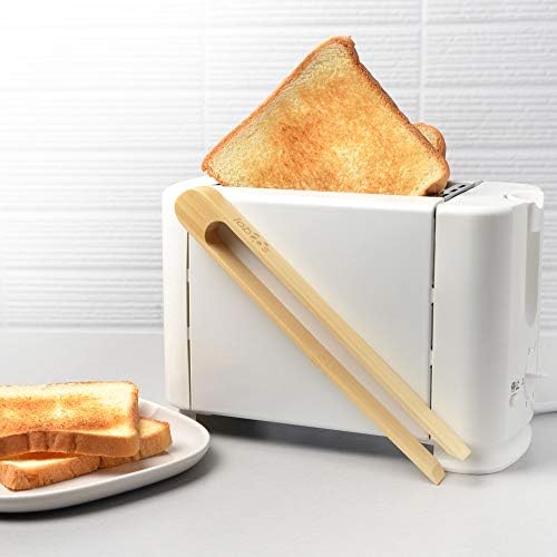Magnetic Bamboo Toaster Tongs, Set of 2