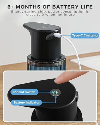 Automatic Foaming Soap Dispenser, USB Rechargeable