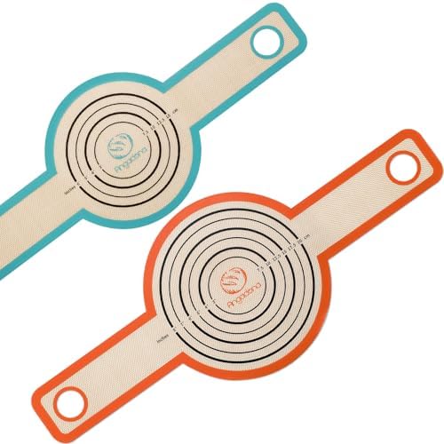 Angadona 2 Size Sourdough Silicone Bread Sling - 9.5 inch and 8.3 inch
