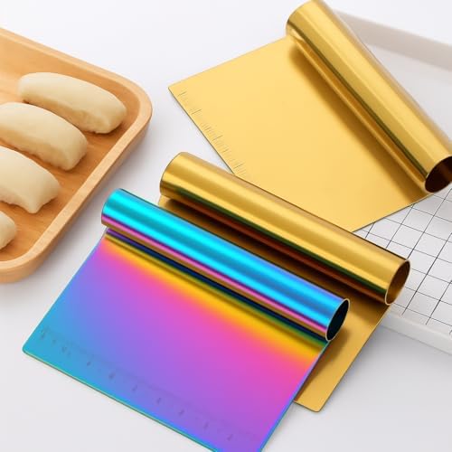 Metal Cake Scraper & Pastry Cutter – Multi-Purpose Stainless Steel