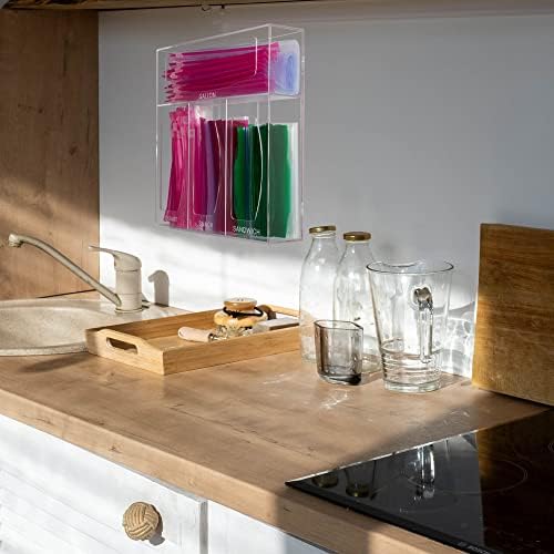 Acrylic Bag Storage Organizer for Kitchen Drawer, Food Storage Bag