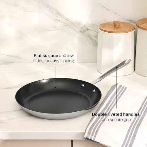 All-Clad D3 Pro Nonstick Stainless Steel 11" Crepe Pan, Made in the