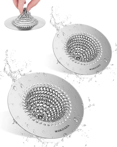 2-Pack Reversible Kitchen Sink Drain Strainers