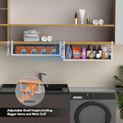 AmonHouseware 2Pack Expandable Under Shelf Storage Basket