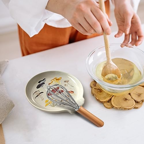 Mushroom Spoon Rest for Stove Top, Spoon Holder for Kitchen Counter