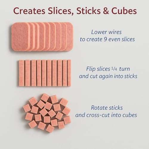 HIC Kitchen Luncheon Meat Slicer, 9 Slices