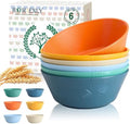 Homienly Unbreakable Cereal Bowls, Wheat Straw Bowl with Textured
