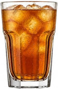 Highball Drinking Glasses Set of 6, 12.5 oz Glass Tumbler, Dishwasher