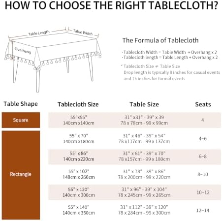 Deep Dream Tablecloths, 55 x 86 Inch Waterproof Table Cloth, Linens