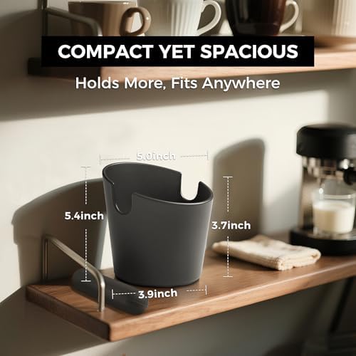 CHULUX Knock Box for Espresso – 5 Inch Silicone Coffee Grounds
