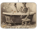 OTVEE Skeleton's Bathtub Cheers Dish Drying Mat for Kitchen Counter