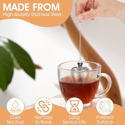 40 Pcs Stainless Steel Tea Ball Mesh Tea Infuser Strainers Premium Tea