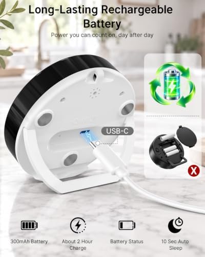 Digital Magnetic Kitchen Timer, Rechargeable, Loud Alarm