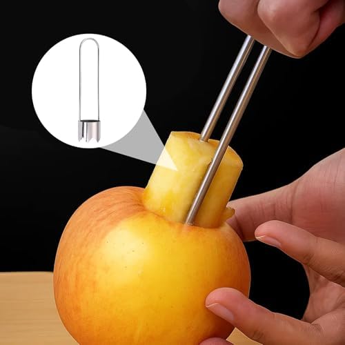 5-Piece Fruit and Vegetable Corer Set, Stainless Steel