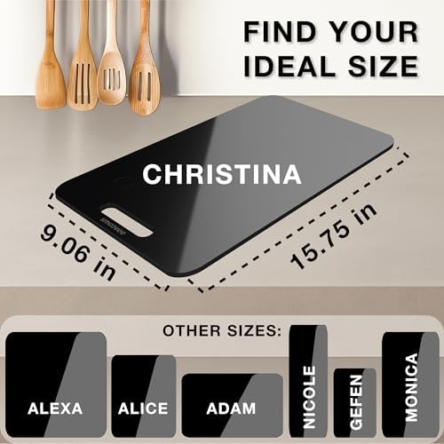 Smoovee Christina Black Appliance Rolling Tray, 9.06 x 15.75 inch
