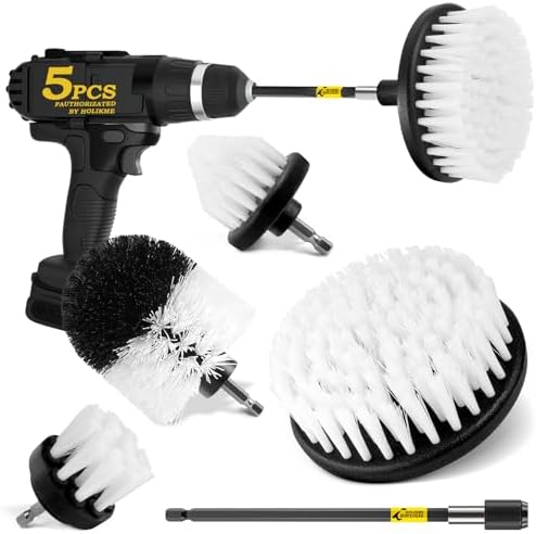 Holikme 5-Pack Drill Brush Set with Extension