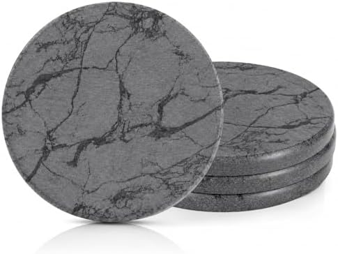 Diatomaceous Earth Coasters Set of 4,Cool Absorbent Quick-Dry Drink