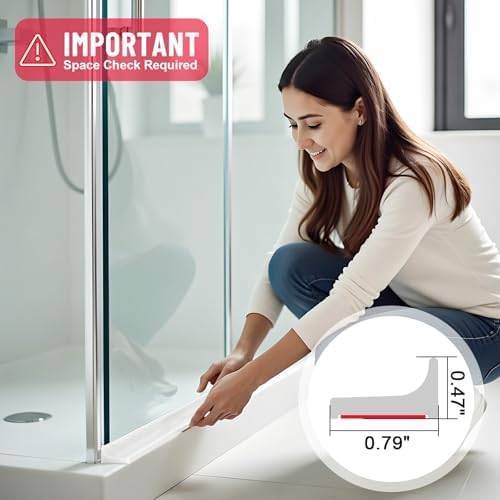 Shower Threshold Water Dam Guard - Self-Adhesive Silicone Waterproof