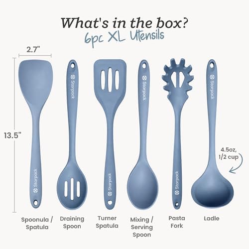 Starpack Like a Boss XL Silicone Utensil Set, 6-Piece, 13.5"