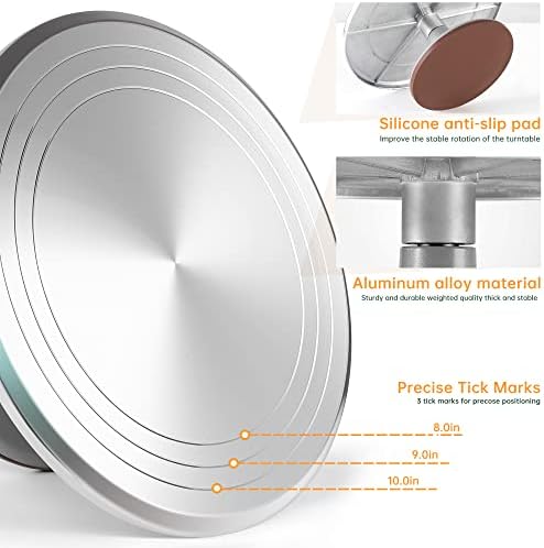 12 Inch Aluminum Cake Turntable Decorating Stand