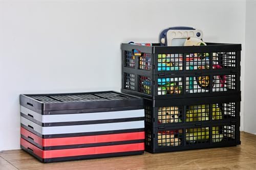 Aebeky 3-Pack Collapsible Storage Crates, 30L