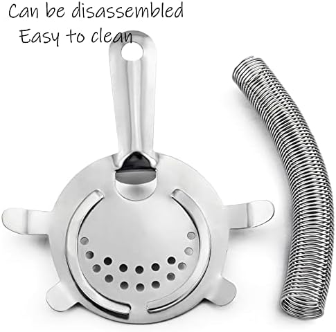 WUWEOT 9 Pack Cocktail Strainer, 4-Prong Stainless Steel Bar Strainer