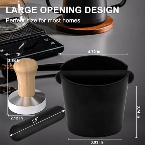 Coffee Tapping Box with Removable Tapping Lever and Non-slip Base