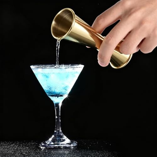 2Pcs Double Jigger, 304 Stainless Steel 30/60ml Double-sided Cocktail