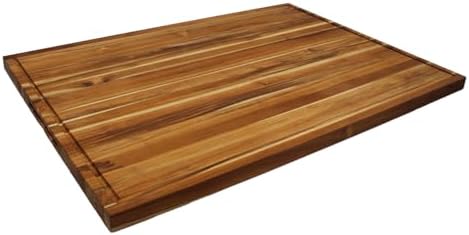 EcoDecors XXL Teak Cutting Board, 40x28, Reversible Butcher Block