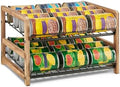 DGWJSU Can Organizer for Pantry 2-Tier, Holds up to 24 Cans Storage