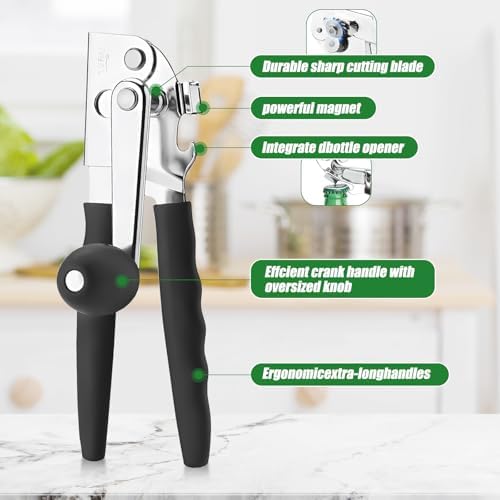 Commercial Can Opener Stainless Steel Handheld Can Opener Smooth Edge