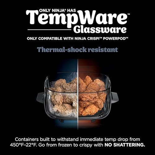Ninja CleanCrisp 4Qt Glass Container with Storage Lid
